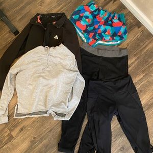 Bundle of woman’s workout clothing size Small / Medium